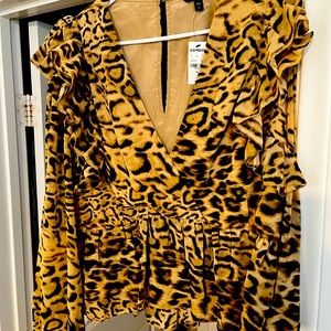 Animal print blouse